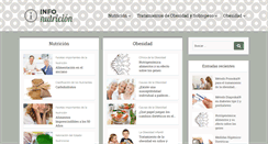 Desktop Screenshot of infonutricion.com